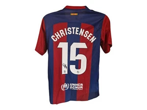 Andreas Christensen Barcelona Signed Football Shirt COA Proof - Picture 1 of 5
