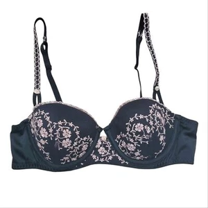 Olga Intimates 36A Black Floral Bra - Picture 1 of 11