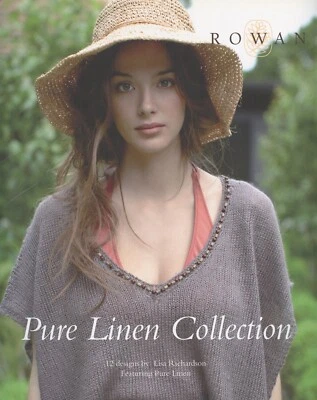 Rowan Pure Linen Collection Knitting Pattern Book - 12 Designs for Women - Image 1 of 4