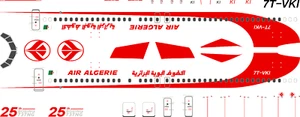 V1 Decals Boeing 737-800 Air Algerie for 1/144 Revell Model Airplane Kit 7T-VKI - Picture 1 of 6