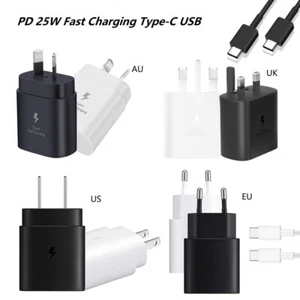 25W Super Fast Charger Plug / Cable For Samsung Galaxy S20 S21 S22 S23 Phone New - Picture 1 of 24