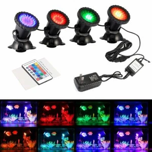 1-4X 36 LED RGB Garden Spotlight Remote Control Landscape Light Aquarium Lamp RC - Picture 1 of 16
