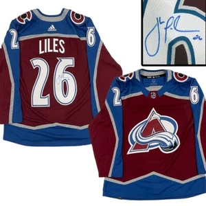JOHN-MICHAEL LILES Signed Colorado Avalanche Burgundy Adidas PRO Jersey - Picture 1 of 2