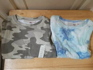 SO (TWO) Girls Short Sleeve Shirts Size M (8) NEW WITH TAGS - Picture 1 of 5