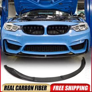 REAL Carbon Fiber Front Bumper Lip Splitter For BMW F80 M3 F82 F83 M4 2015-2019 - Bild 1 von 17