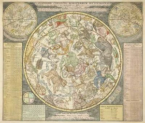 Carel Allard : "Star Chart of the Northern Sky" (c.1722-1750) — Fine Art Print - Picture 1 of 7