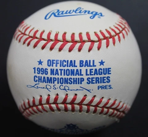 NEW IN BOX Rawlings Official Baseball 1996 NL Championship Series BRAVES v CARDS Cover