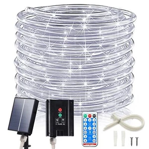 66FT 200LED Solar Rope Lights, Outdoor Waterproof Solar Christmas Lights - Picture 1 of 9