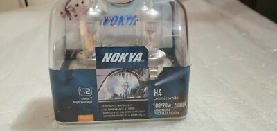 Nokya H4 Cosmic White S2 Headlight magnum pro Halogen Light Bulb 1 Pair NOK8013 - Image 1 of 3