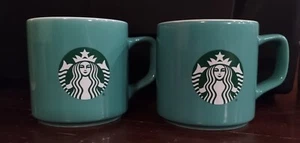 Starbucks 2021 Siren Logo 11oz Kaffeebecher / Tassen ~ Aqua Teal Seafoam Green - Bild 1 von 6