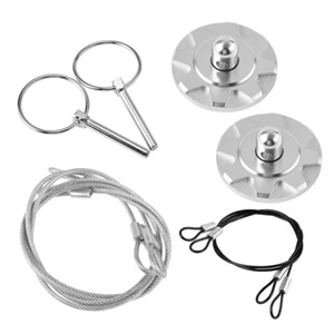 Universal Racing Mount Locking Hood Pins Trim Kit Latch Kit Anodized Aluminum - Bild 1 von 6