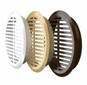 Rejilla de ventilación rejilla de ventilación puerta redonda 4x muebles calefacción aire de escape ventilación 43 51mm - Imagen 1 de 8