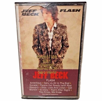 Jeff Beck Flash Cassette Tape 1985 Album CBS PROMO Epic Records Rare Promotion - Image 1 of 4