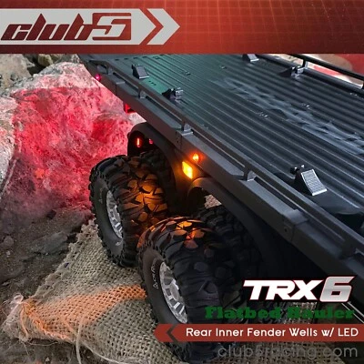 Rear Inner Fender Wells w/ LED for Traxxas TRX-6 HAULER - Image 1 of 4
