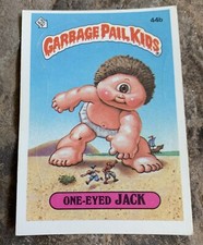 One-Eyed Jack Garbage Pail Kids Trading Card. #44b. 2nd Series  