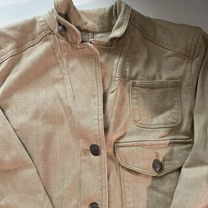 Ralph Lauren Jeans Co giacca donna denim marrone con bottoni taglia large - Foto 1 di 7