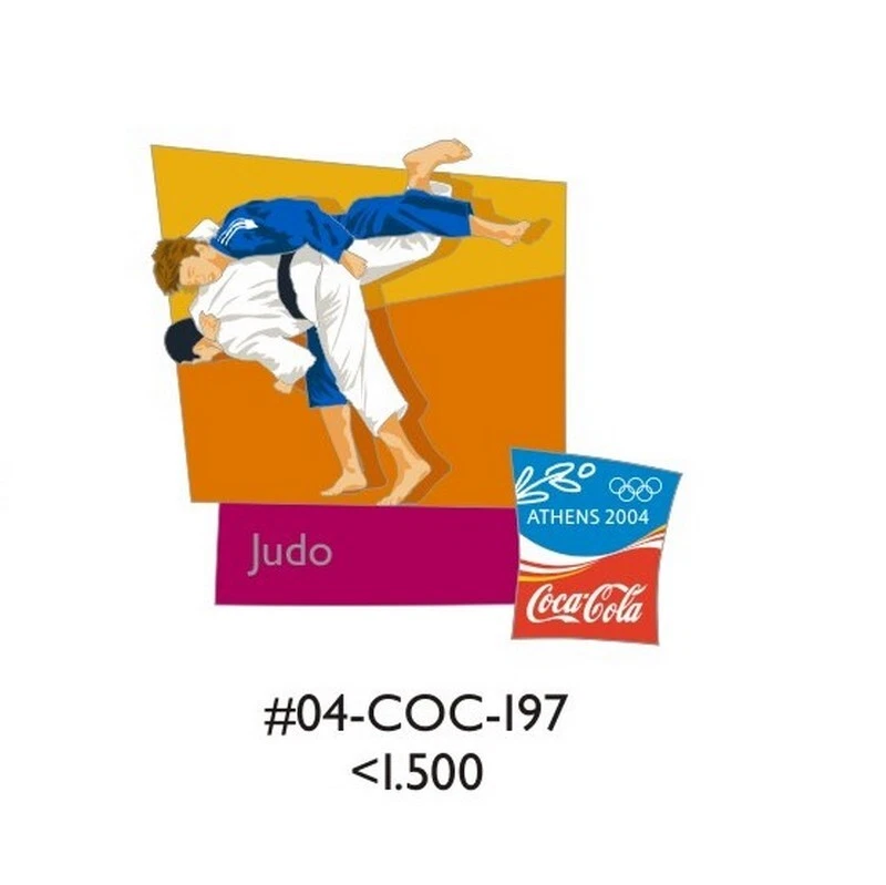 PIN JUDO SPORT - COCA COLA ATENAS 2004 JUEGOS OLÍMPICOS - RARO Foto 1 de 1