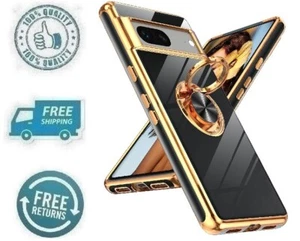 Coque téléphone noire neuve antichoc housse anneau support support pour Google Pixel 7 2022 - Photo 1 sur 9