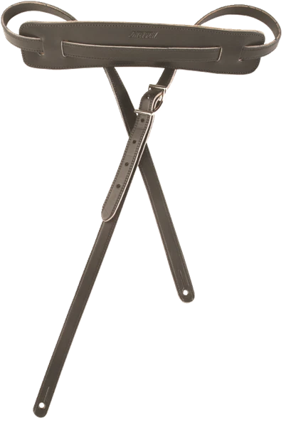 Gretsch Deluxe Vintage SKINNY Leather Guitar Strap Black