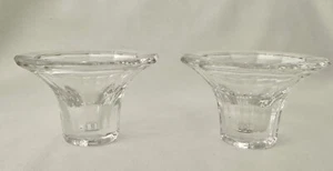 Dansk Kristall Kerzenständer Paar - internationale Designs 4" Vintage - nie benutzt - Bild 1 von 5