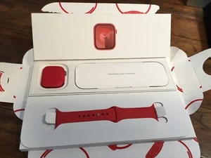 Apple Watch Series 9 41mm Aluminum Case with Sport Band - (PRODUCT)RED, S/M... - Zdjęcie 1 z 6