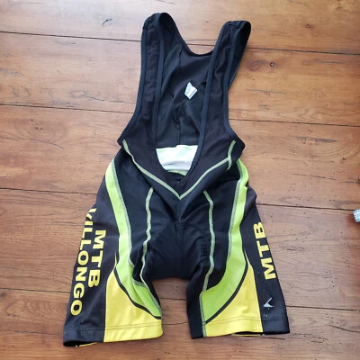 XM Cycling Bibshorts Small Compression Shorts Bib Black Green MTB Villongo S - Image 1 of 4