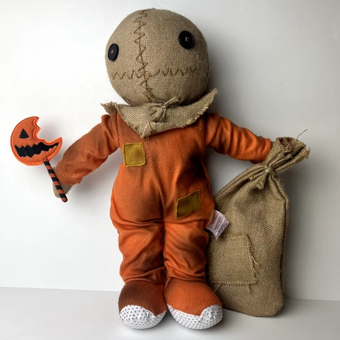 Spirit Halloween Trick 'r Treat Sam 16'' inch Plush Doll w/ Sack Halloween Doll Cover