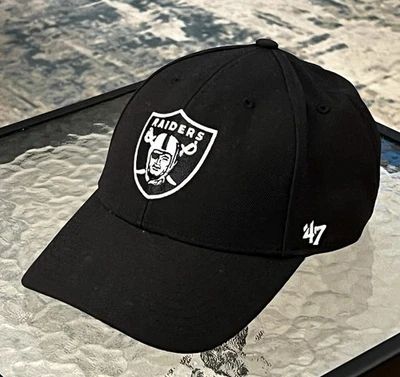 Gorra gorra ajustable con tirantes marca oficial de los Raiders de Las Vegas OSFA Foto 1 de 4