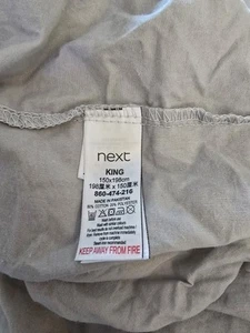Next King Size Elephant Grey Fitted Sheet Excellent Condition - Picture 1 of 1