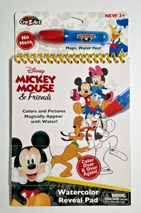 Disney Mickey Mouse And Friends Watercolor Reveal Pad Book + Magical Water Pen - Picture 1 of 2