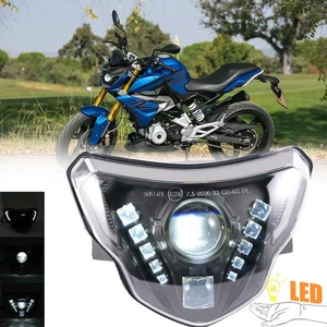 E24 LED Headlight Assembly Hi/Lo Beam DRL For BMW G310R 2016-2021 G310RS 2018-21 - Picture 1 of 12