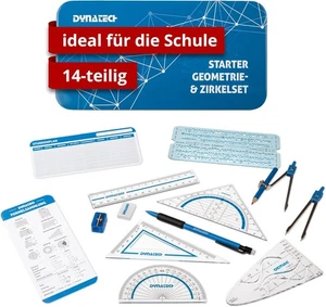 DynaTech Zirkel Set Geometrieset 14-Teilig - Starterset für die Grundschule - Bild 1 von 9