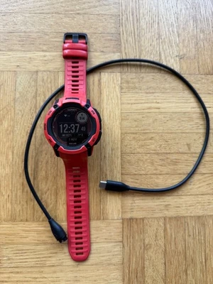 Garmin Instinct 2 Solar Rot 50mm - GPS-Smartwatch - Für Abenteurer, Sportler - Bild 1 von 2