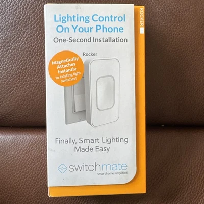 Interruptor de luz inteligente, Switchmate, RSM001W para estilo basculante, control telefónico a presión  Foto 1 de 4