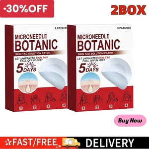 MIC RONEEDLE BOTANIC Skin Tag & Acne Patch 9 Pcs Skin Tag Remover Patches 2 Box❁ - Bild 1 von 18