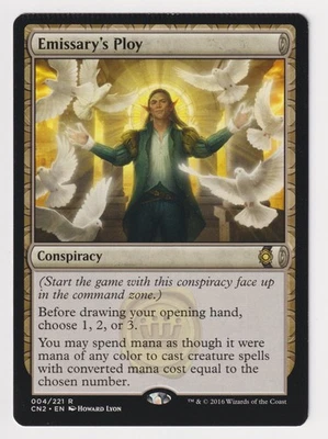Crimped Emissary's Ploy MP Conspiracy: Take the Crown MTG Factory Error Misprint - Image 1 of 2