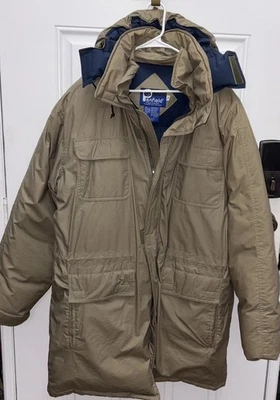 De colección Penfield Plumón de Ganso Puffer Para Hombres 2XT Beige Bolsillos con Cremallera Completa Peso Pesado Foto 1 de 4