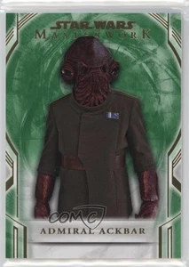 2018 Topps Star Wars Masterwork Green /99 Admiral Ackbar #81 i2k - Picture 1 of 3