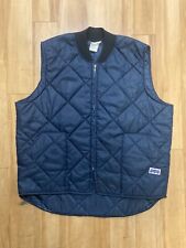 Vintage 80s Workwear Made In USA Big Smith Insulated Quilted Patter Vest 41R