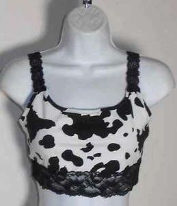 Hot Topic Midnight Hour Damen-Bralette mit Kuhmuster Größe Small neu mit Etikett - Bild 1 von 2