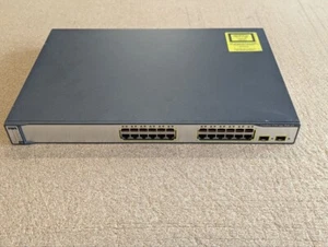 Cisco WS-C3750-24PS-S Catalyst 3750 24-portowy przełącznik PoE - Zdjęcie 1 z 2