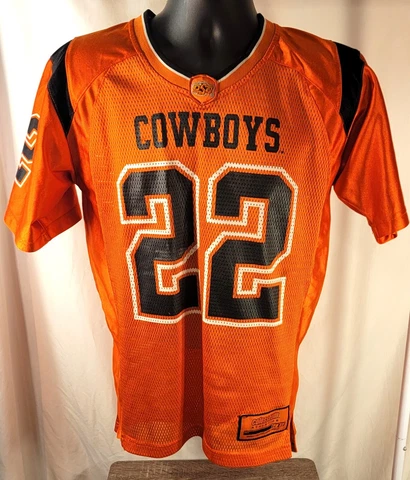 Colosseum-Youth NCAA Oklahoma State OSU Cowboys Orange #22 Jersey size XL Cover