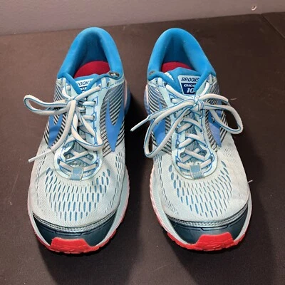 Zapatillas deportivas Brooks Ghost 10 para mujer 10,5 verde azulado y rosa GoreTex Foto 1 de 4