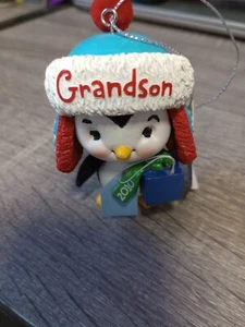 American Greetings Grandson Penguin Christmas Ornament 2010 - Imagen 1 de 5