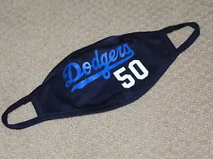 Mookie Betts nuova maschera viso in tessuto Los Angeles Dodgers #50 - Foto 1 di 3