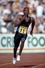 Linford Christie of Great Britain running in the Kodak Games, cir - Old Photo