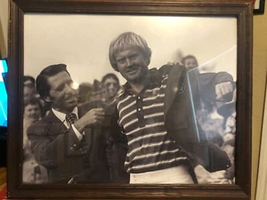 JACK NICKLAUS & GARY PLAYER Signed Masters B&W 16x20 - Picture 1 of 2