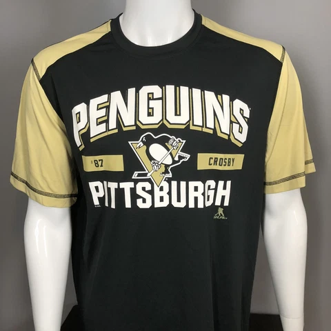 Pittsburgh Penguins #87 Sidney Crosby Reebok Black Performance T-Shirt (4 sizes) Cover