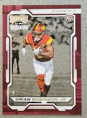 2022 Panini Chronicles Playoff #PMR-25 Brian Robinson Jr. Momentum Rookie RC - Image 1 of 2