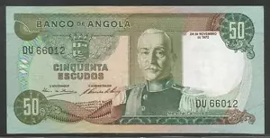 Angola P-100 50 Escudos 1972 Unc - Picture 1 of 1